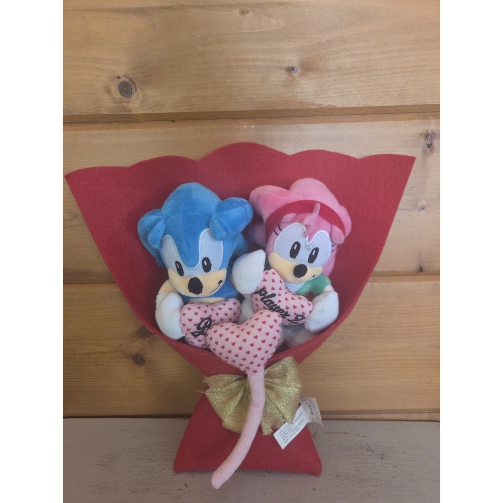 Sonic the Hedgehog & Amy Rose SEGA Valentine's Day Plush Bouquet Stuffed‎ F41
